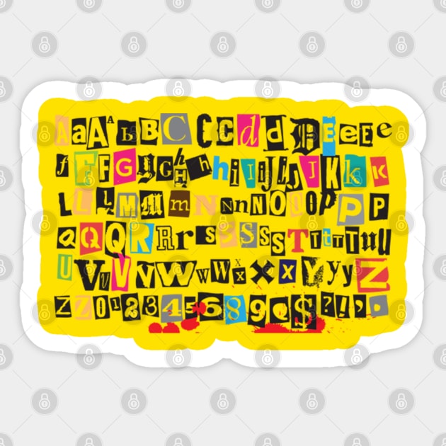 Alphabet Sticker by Madhav